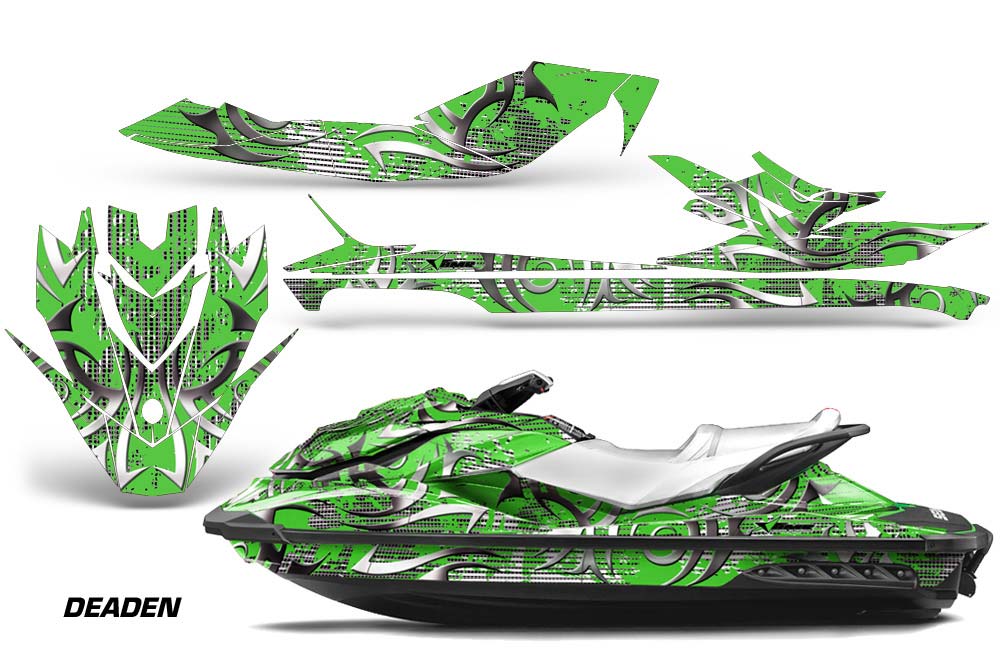 Sea Doo GTI / GTR / GTS Sitdown Jet Ski Graphic Kit - 2011-2018 Deaden Green