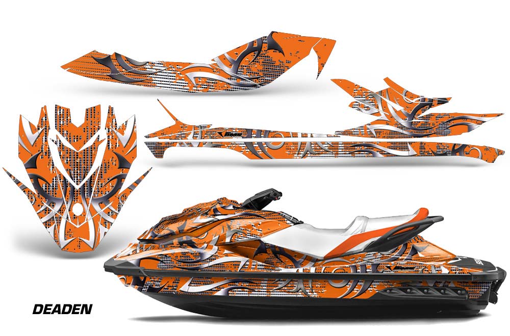 Sea Doo GTI / GTR / GTS Sitdown Jet Ski Graphic Kit - 2011-2018 Deaden Orange