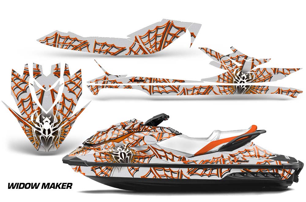 Sea Doo GTI / GTR / GTS Sitdown Jet Ski Graphic Kit - 2011-2018 Widow Maker Orange