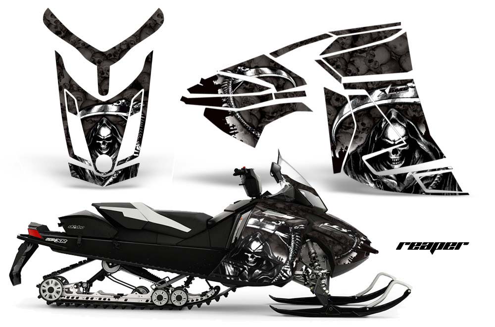 Ski Doo Rev XR Sled Graphic Kit - 2013-2018 Reaper Black