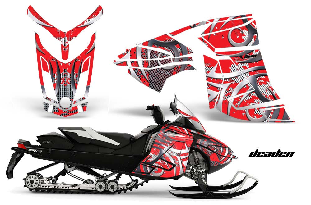 Ski Doo Rev XR Sled Graphic Kit - 2013-2018 Deaden Red
