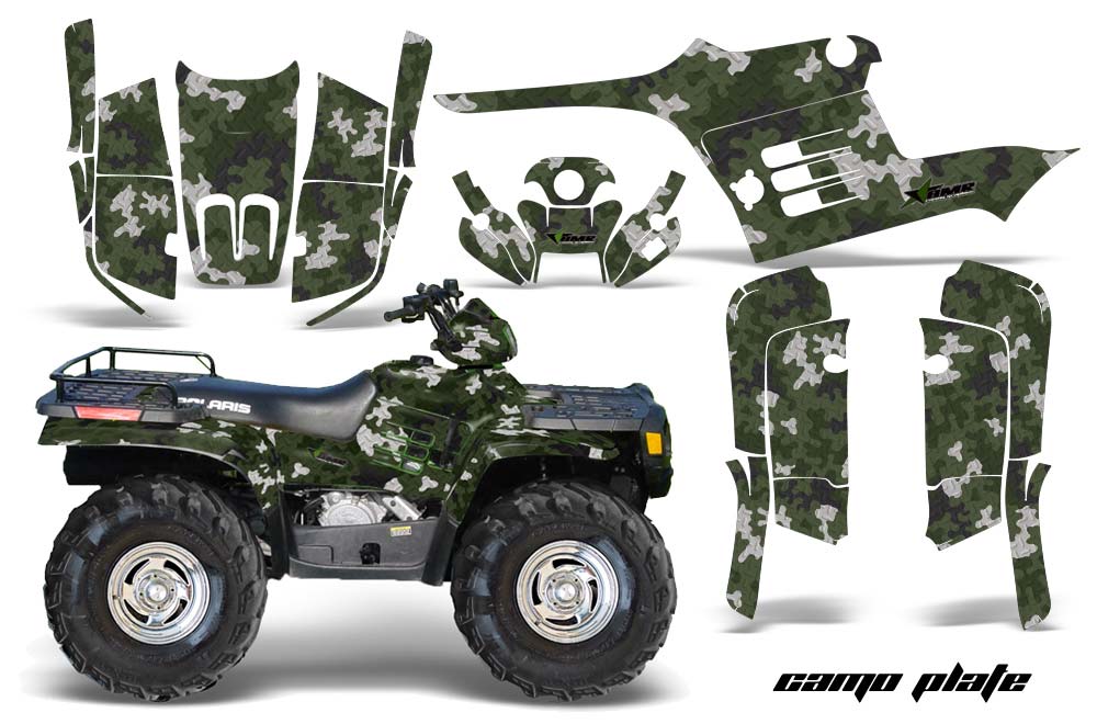 Polaris Sportsman 400 / 500 / 600 / 700 ATV Graphic Kit - 1995-2004 Camoplate Green