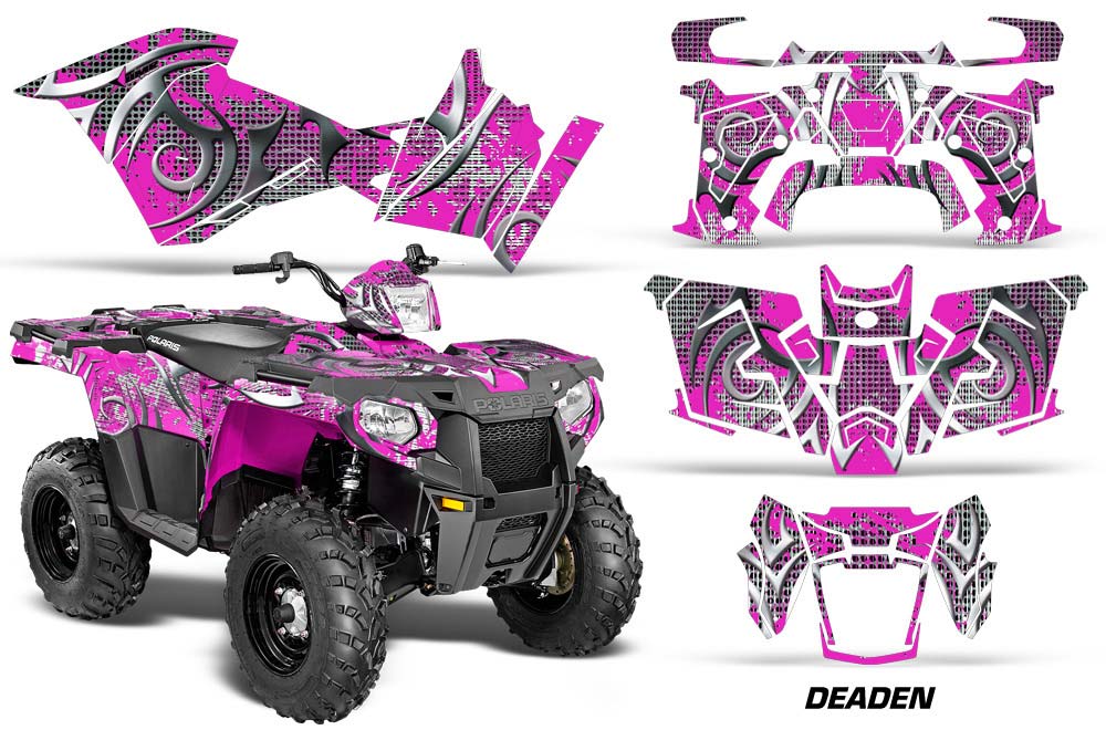 Polaris Sportsman 325ETX / 450 / 570 ATV Graphic Kit - 2014-2017 Deaden Pink