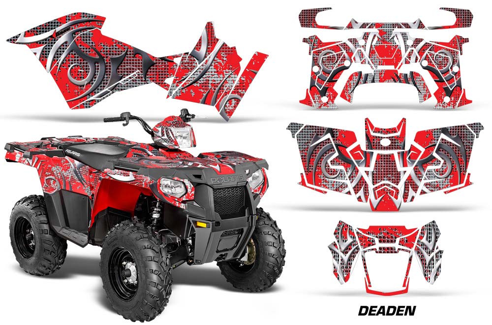 Polaris Sportsman 325ETX / 450 / 570 ATV Graphic Kit - 2014-2017 Deaden Red