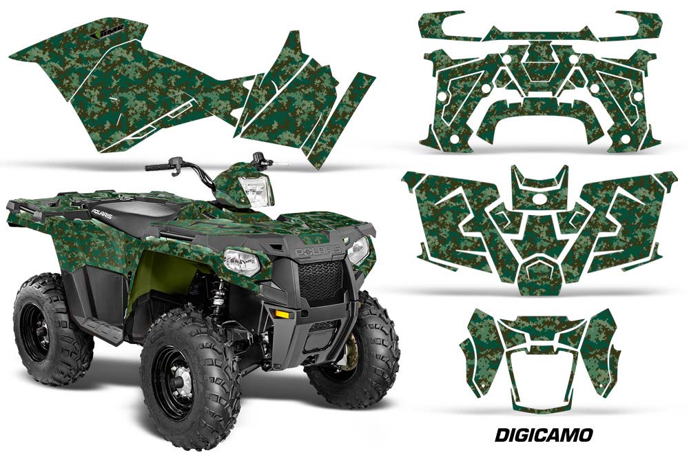 Polaris Sportsman 325ETX / 450 / 570 ATV Graphic Kit - 2014-2017 Digi Camo Green