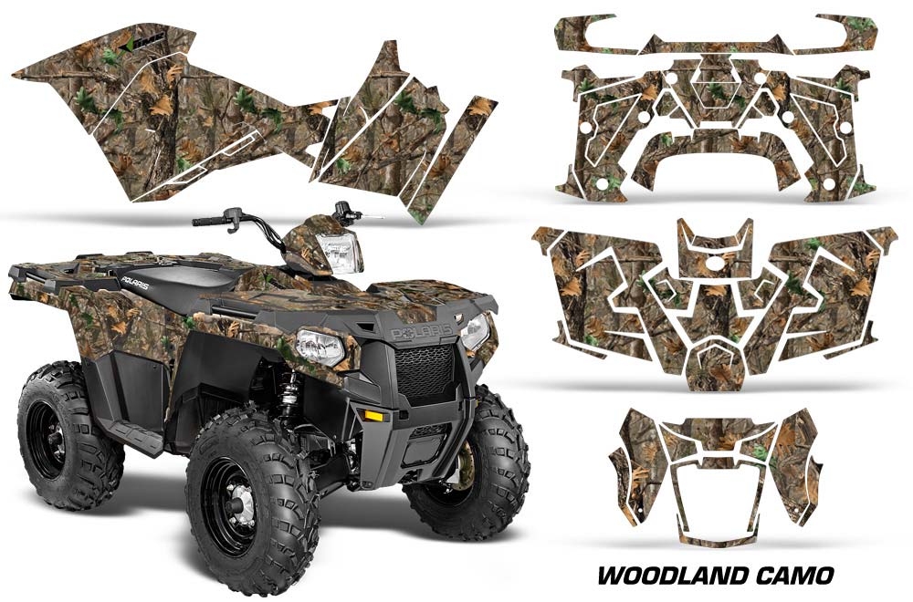 Polaris Sportsman 325ETX / 450 / 570 ATV Graphic Kit - 2014-2017 Woodland Camo