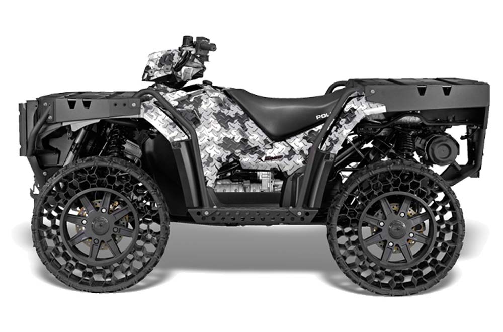 Polaris Sportsman WV850 ATV Graphic Kit - 2012-2015 Camoplate White