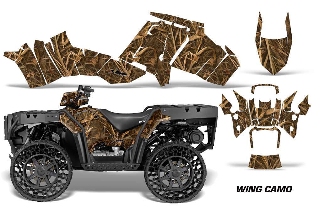 Polaris Sportsman WV850 ATV Graphic Kit - 2012-2015 Wing Camo