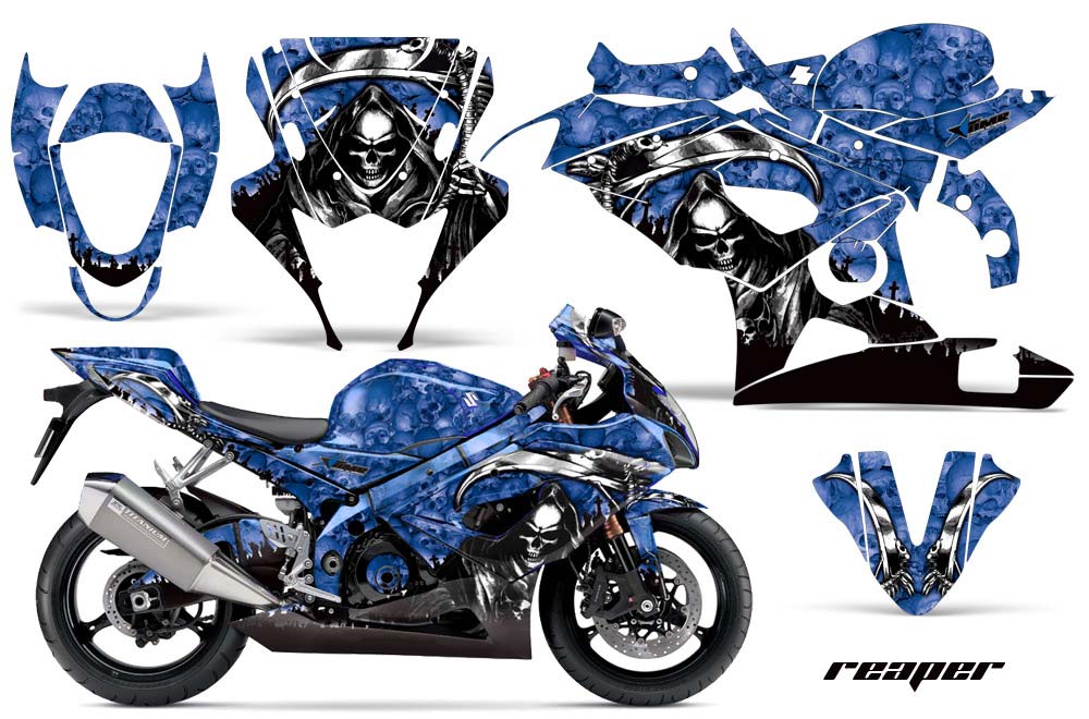 Suzuki GSXR 1000 Graphic Kit - 2005-2006 Reaper Blue