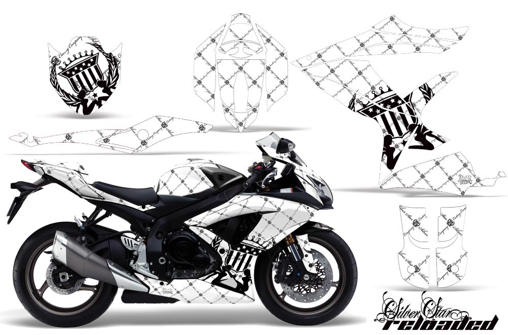 Suzuki GSXR 600 / 750 Graphic Kit - 2008-2010 Silver Star Reloaded