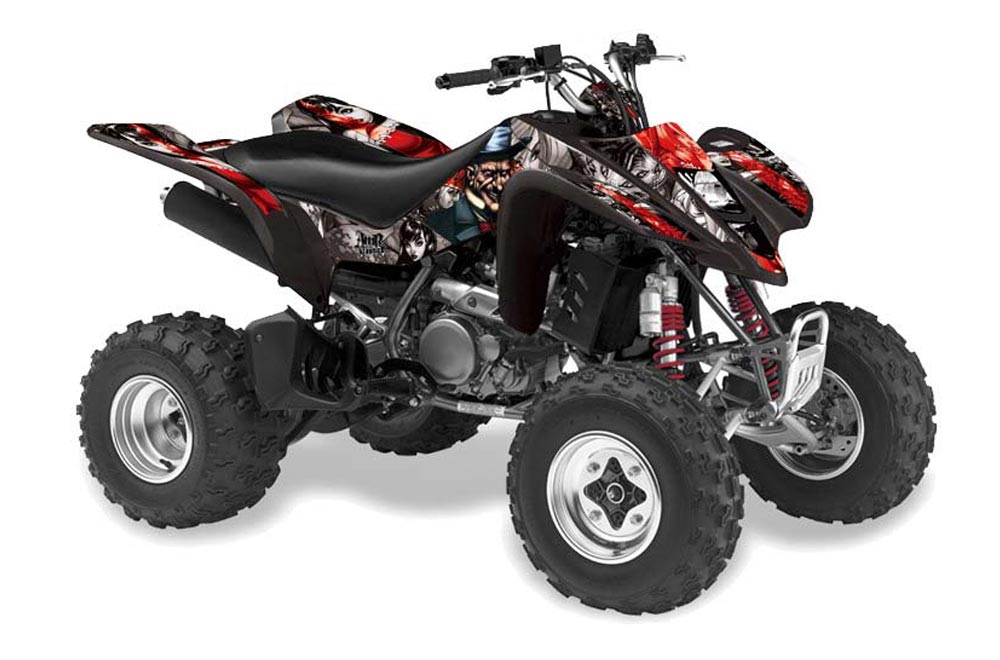 Suzuki LTZ 400 ATV Graphic Kit - 2003-2008 Mad Hatter Silver