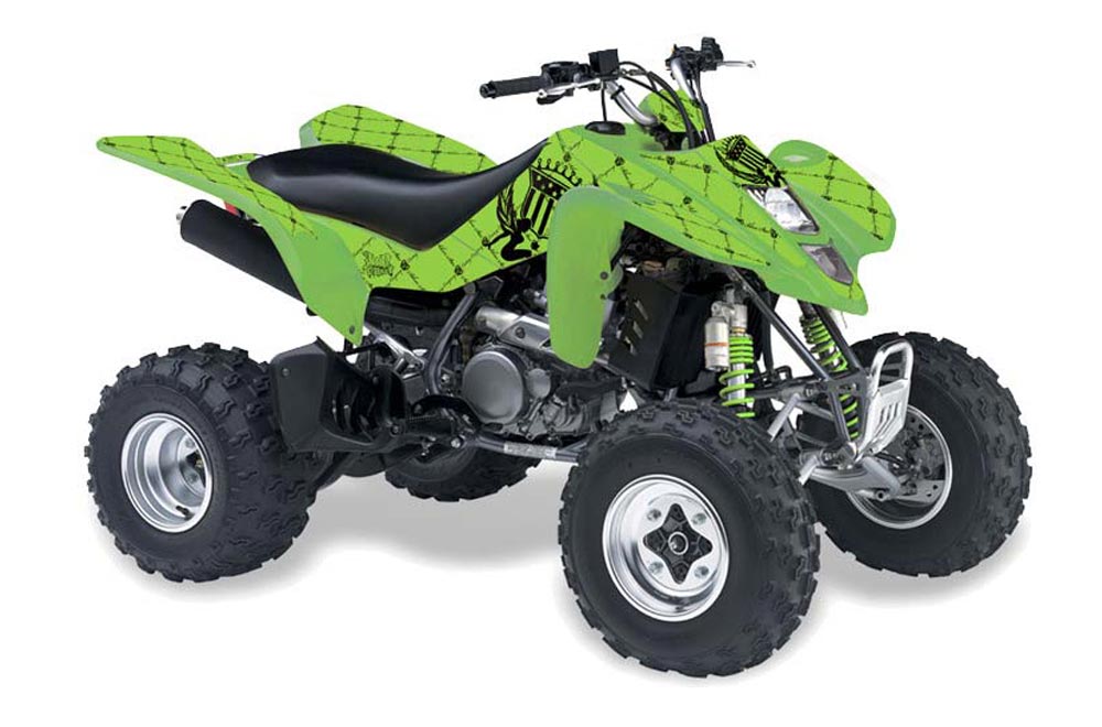 Suzuki LTZ 400 ATV Graphic Kit - 2003-2008 Silver Star - Silverhaze Black