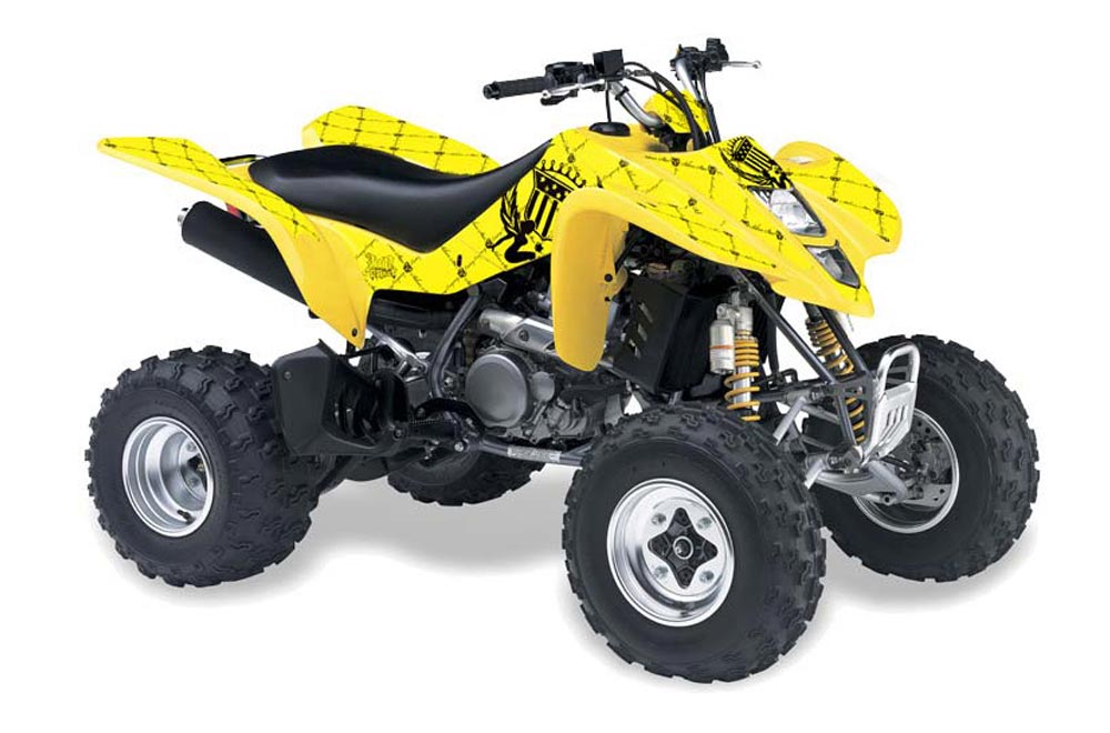 Suzuki LTZ 400 ATV Graphic Kit - 2003-2008 Silver Star - Reloaded Black