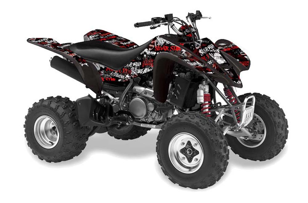 Suzuki LTZ 400 ATV Graphic Kit - 2003-2008 Silver Star - Silverhaze Red