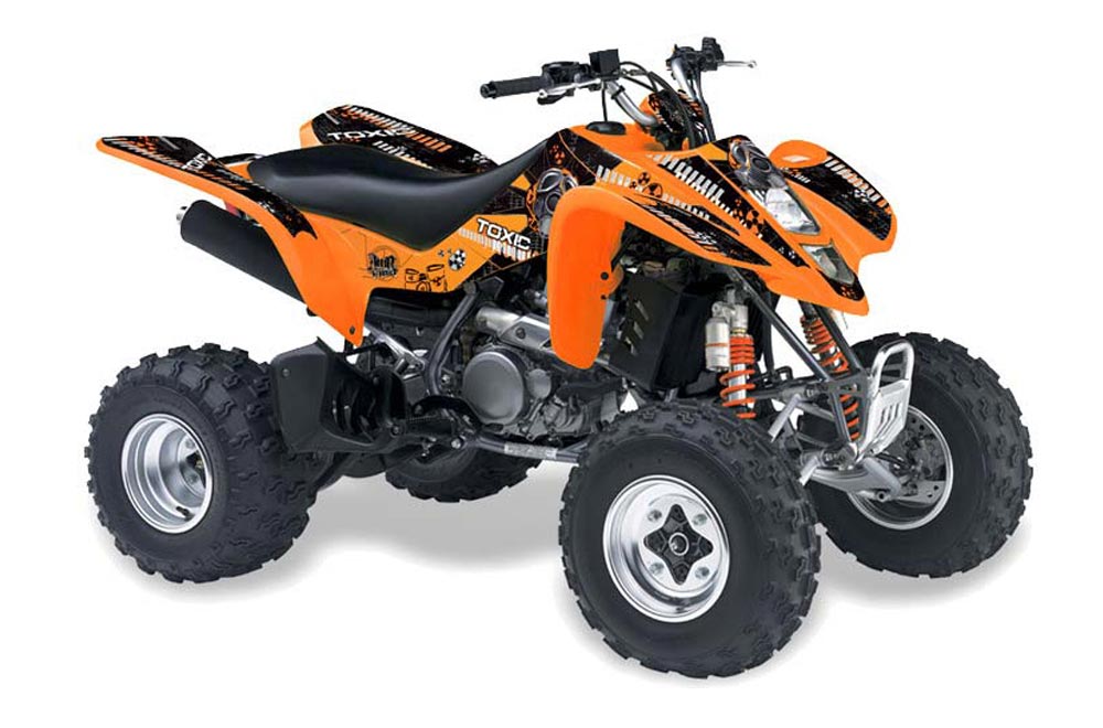 Kawasaki KFX 400 ATV Graphic Kit - 2003-2008 Toxicity Orange