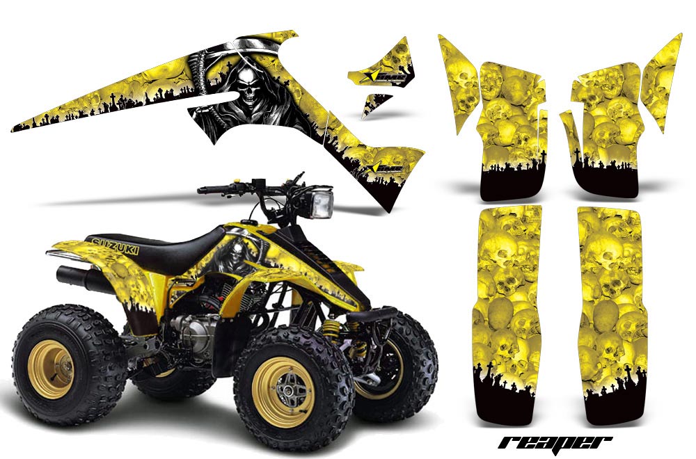 Suzuki LT 230/R ATV Graphic Kit - All Years Reaper Yellow