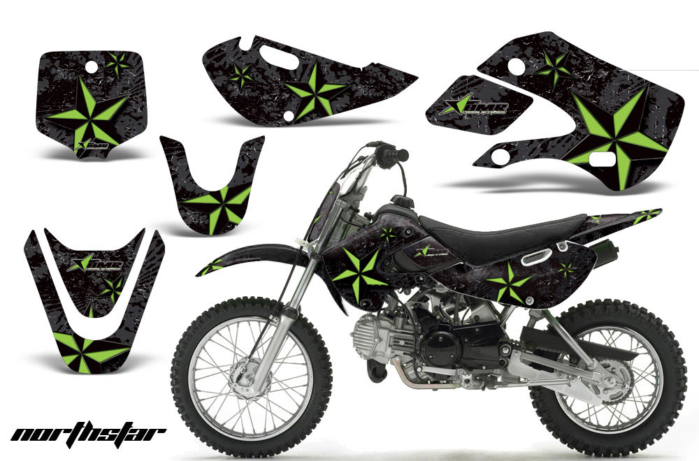 Suzuki DRZ 110 Dirt Bike Graphic Kit - All Years NorthStar Black