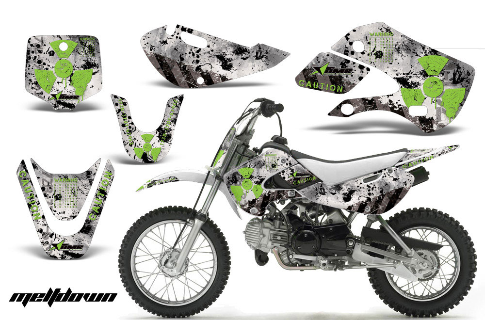 Suzuki RM 65 Dirt Bike Graphic Kit - All Years Meltdown Green