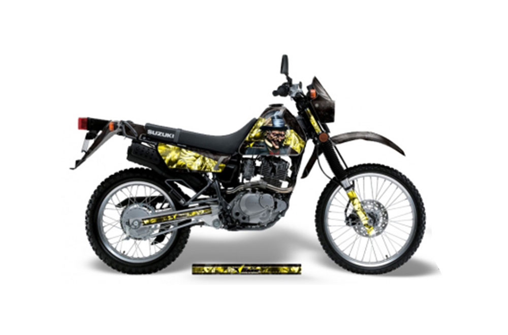 Suzuki DRZ 200 SE Dirt Bike Graphic Kit - 1996-2009 Mad Hatter Yellow