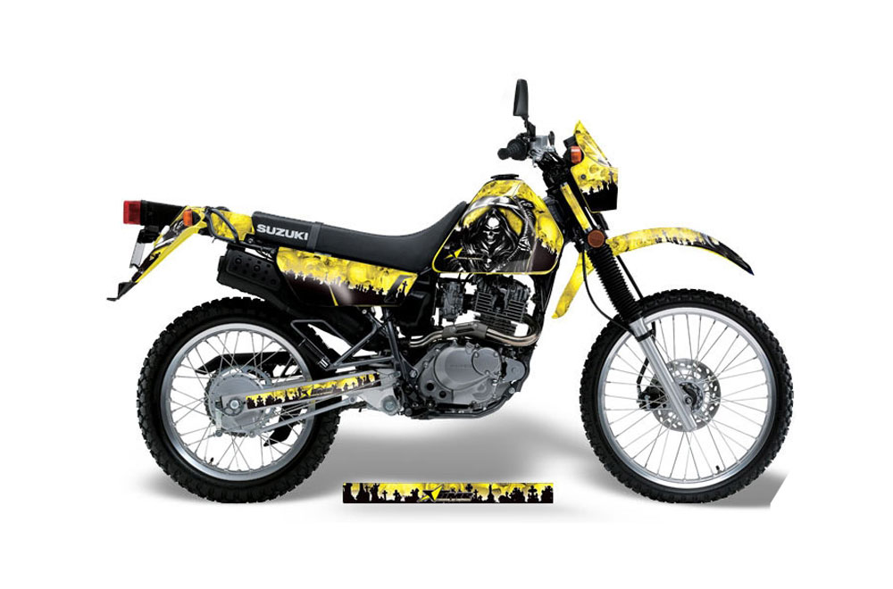 Suzuki DRZ 200 SE Dirt Bike Graphic Kit - 1996-2009 Reaper Yellow