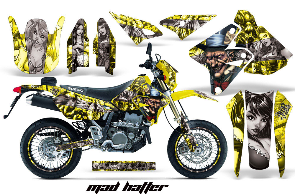 Suzuki DRZ 400 S Metal Tank Dirt Bike Custom Graphic Kit - 2000-2018