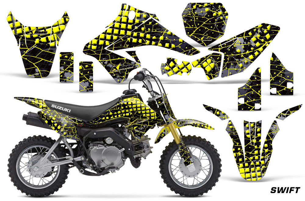Suzuki DRZ 70 Dirt Bike Graphic Kit - 2008-2016 Swift Yellow
