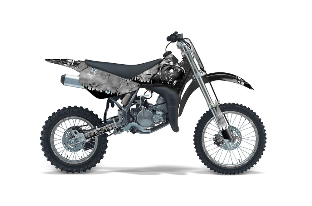 Suzuki RM 85 Dirt Bike Graphic Kit - 2002-2015 Reaper Silver