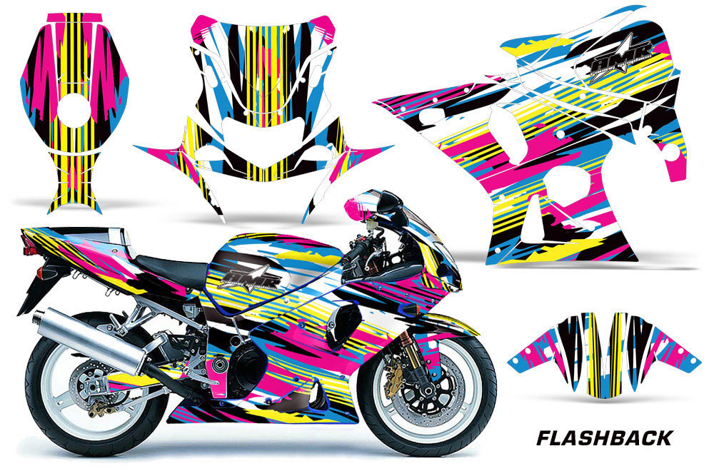Suzuki GSXR 1000 Street Bike Custom Graphic Kit - 2001-2002