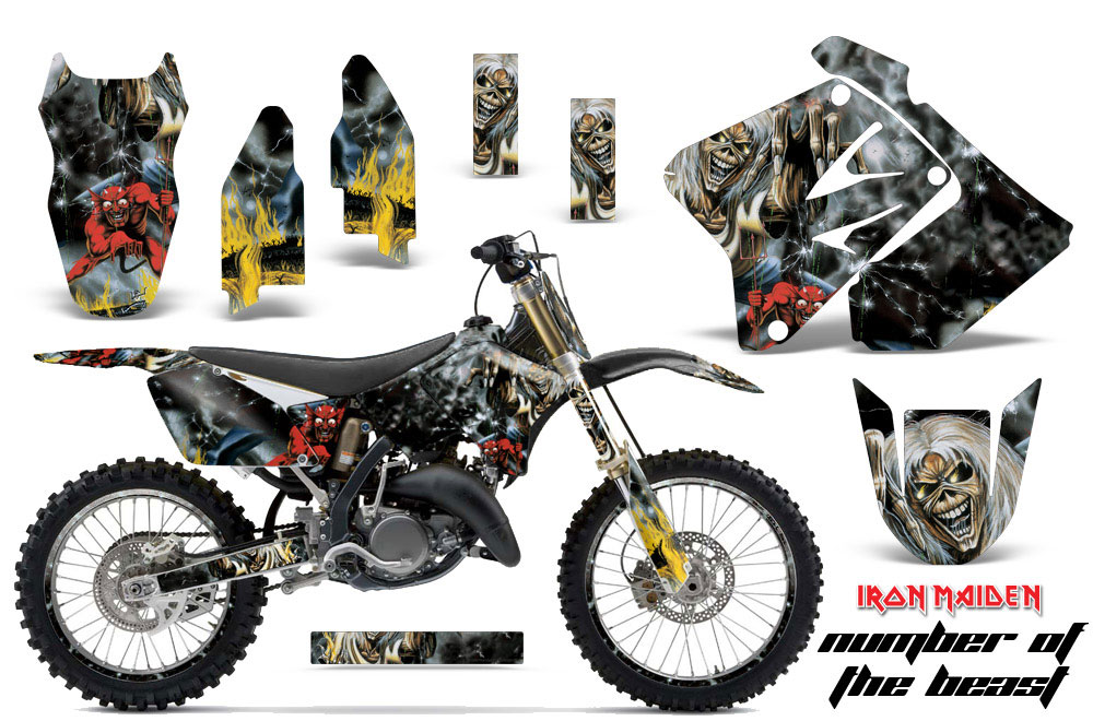 Suzuki RM 250 Dirt Bike Graphic Kit - 2001-2009 Number of the Beast