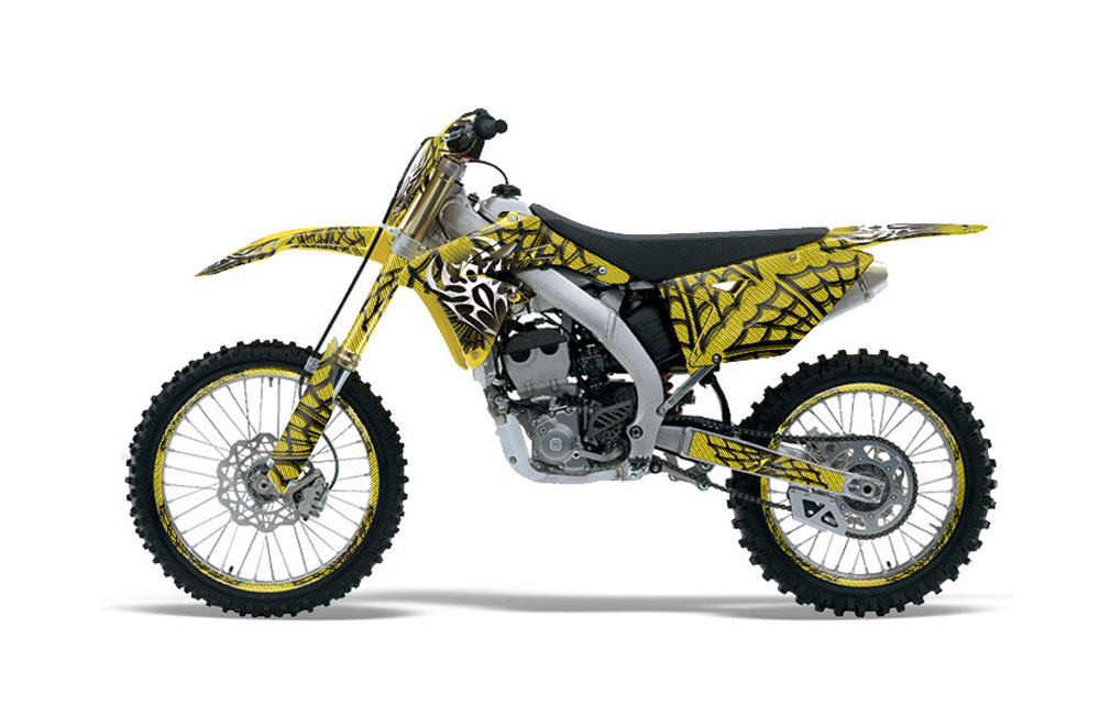 Suzuki RMZ 250 Dirt Bike Graphic Kit - 2010-2016 Widow Maker Yellow