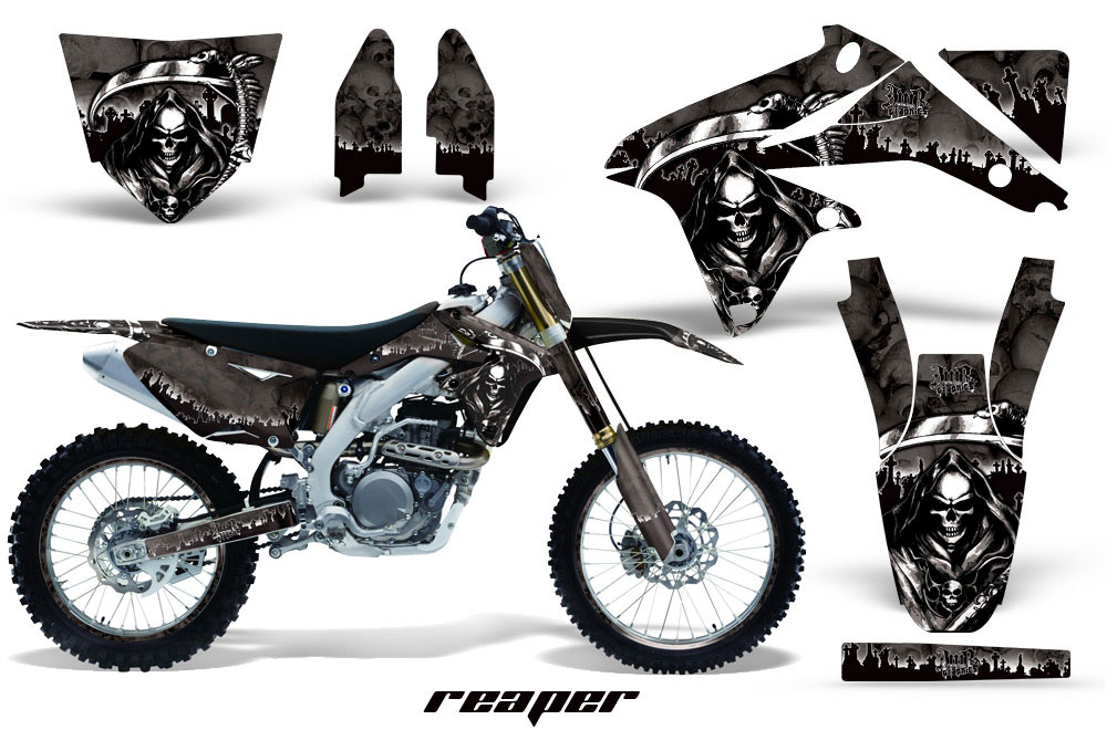 Suzuki RMZ 450 Dirt Bike Graphic Kit - 2008-2016 Reaper Black