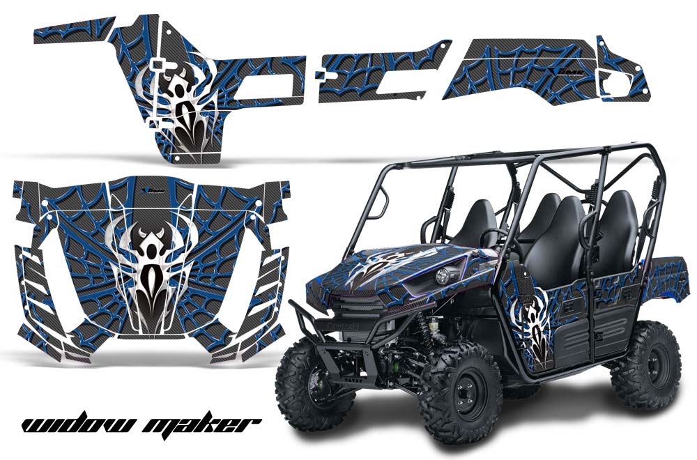 Kawasaki Teryx 800 4 Door Graphic Kit - 2013-2015 Widow Maker Blue