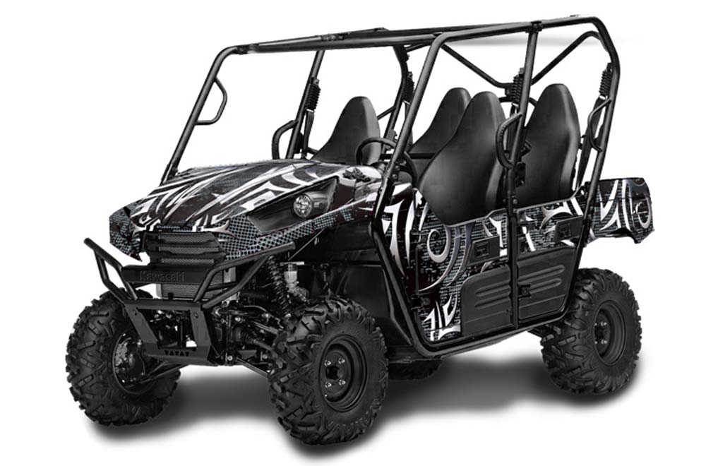 Kawasaki Teryx 800 4 Door Graphic Kit - 2013-2015 Deaden Black