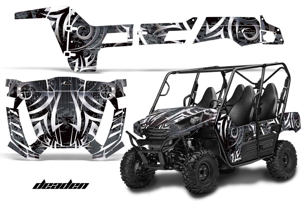 Kawasaki Teryx 800 4 Door Graphic Kit - 2013-2015 Deaden Black