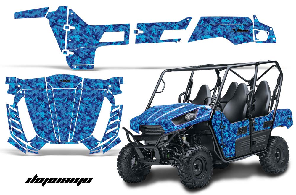 Kawasaki Teryx 800 4 Door Graphic Kit - 2013-2015 Digicamo Blue