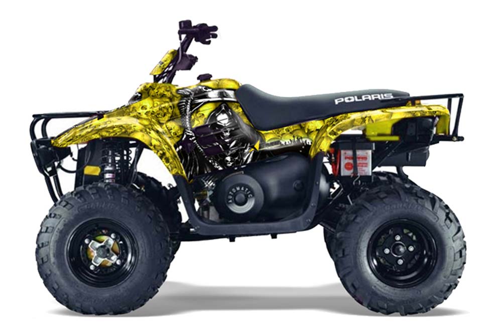 Polaris Trailboss 330 ATV Graphic Kit - 2004-2009 Reaper Yellow