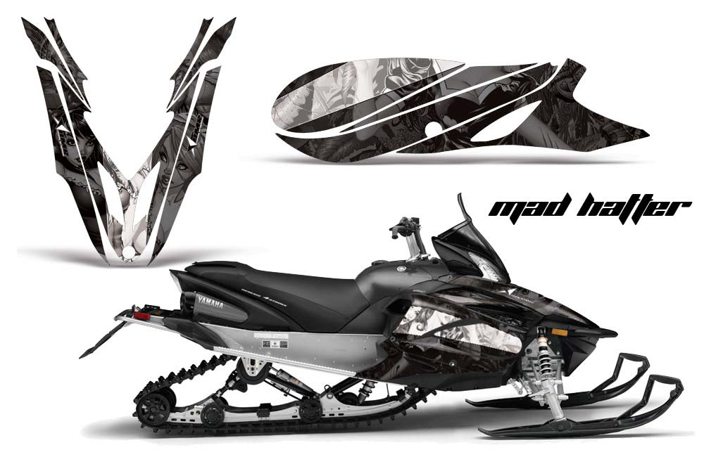 Yamaha Apex Sled Graphic Kit - 2011-2018 Mad Hatter White
