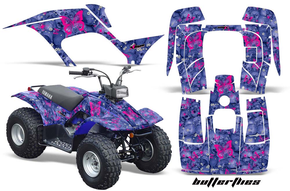 Yamaha Breeze 125 ATV Graphic Kit - 1989-2007 Butterfly Purple