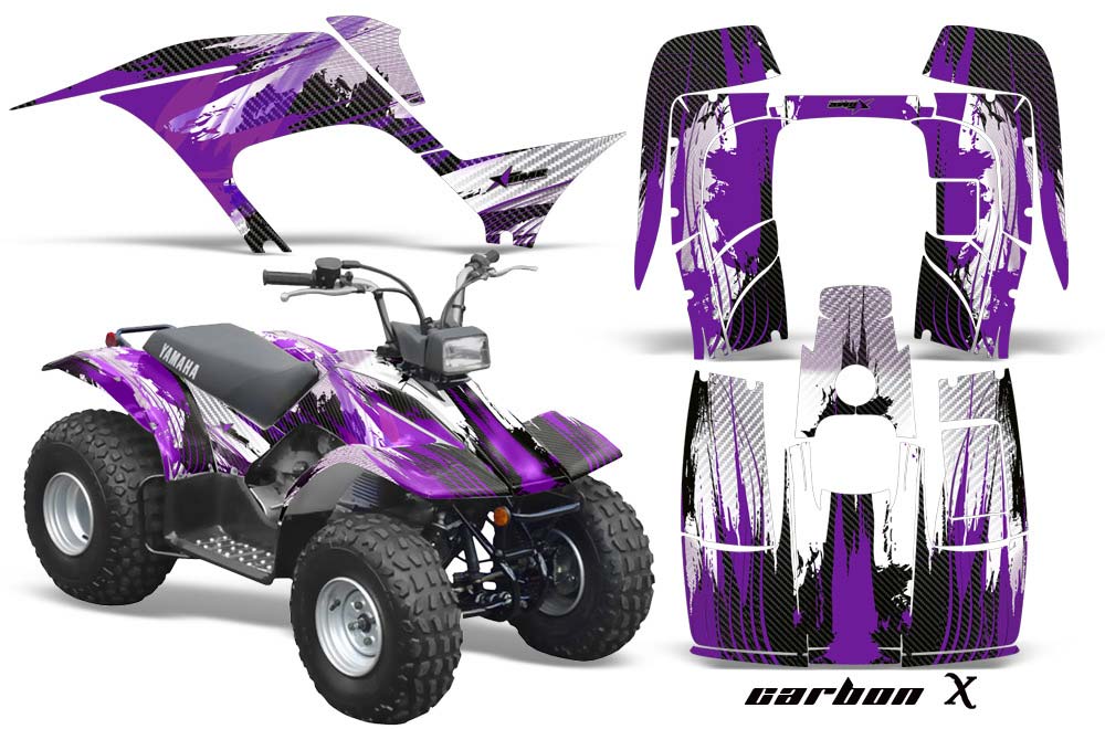 Yamaha Breeze 125 ATV Graphic Kit - 1989-2007 Carbon X Purple