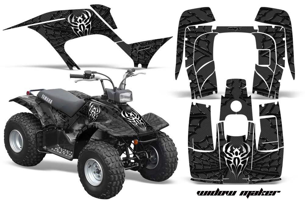 Yamaha Breeze 125 ATV Graphic Kit - 1989-2007 Widow Maker Black