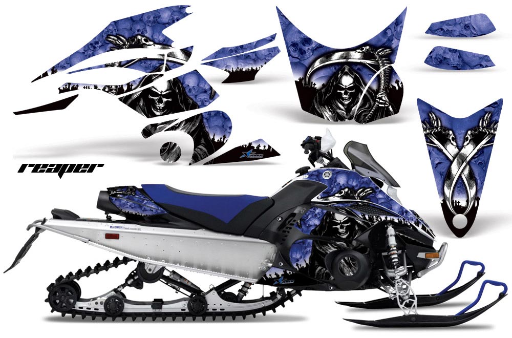 Yamaha FX Nytro Sled Graphic Kit - 2008-2014 Reaper Blue