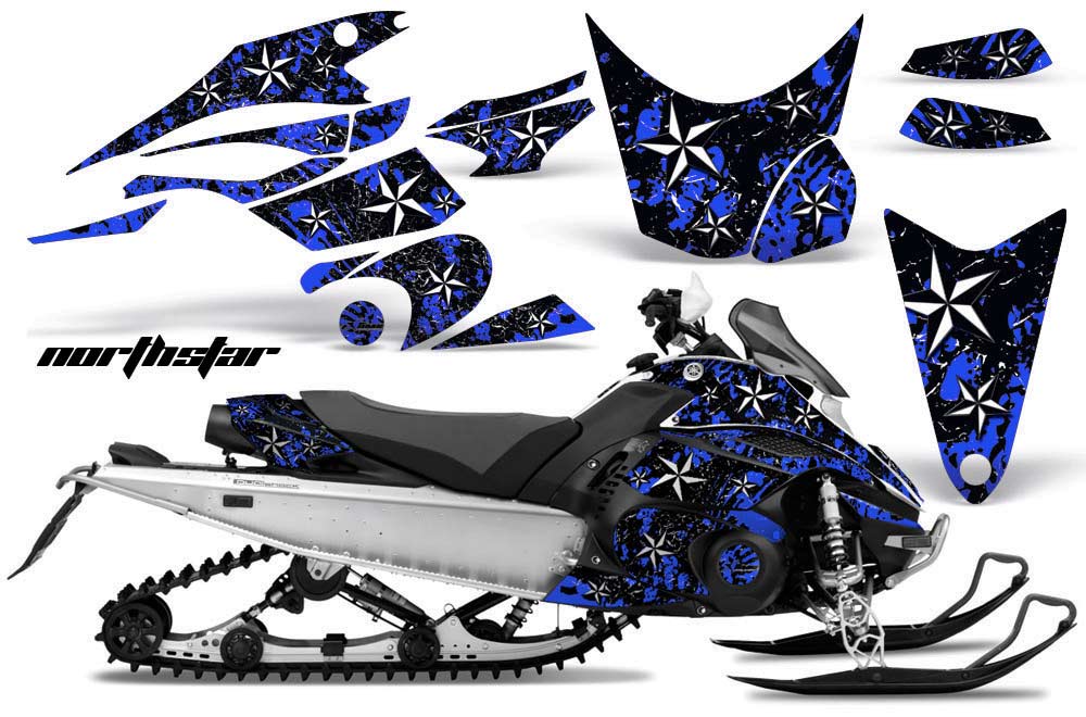 Yamaha FX Nytro Sled Graphic Kit - 2008-2014 Glock Blue