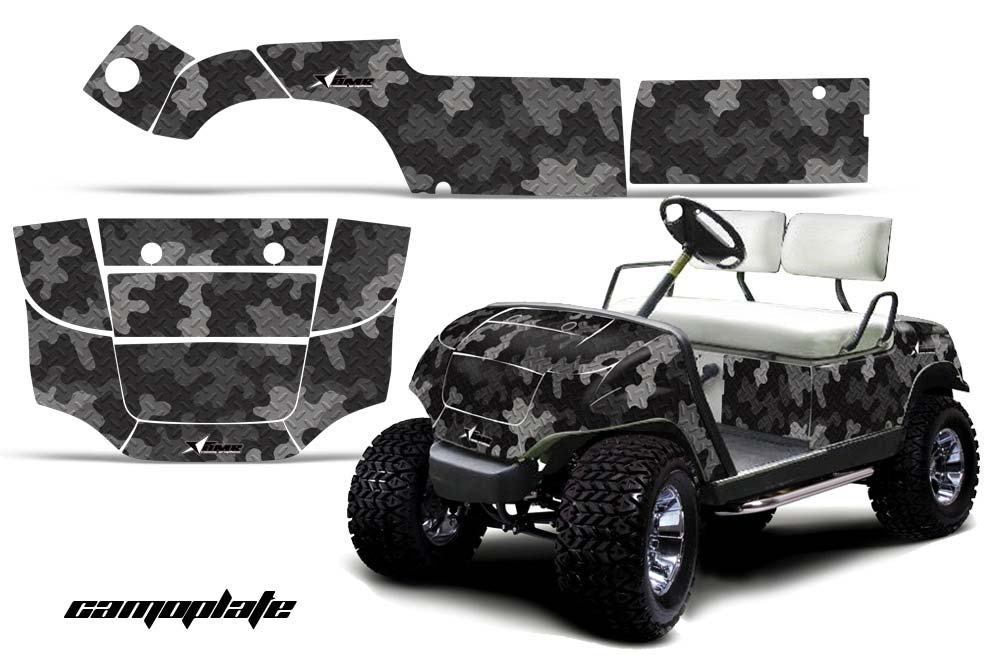 Yamaha G-Series Golf Cart Graphic Kit - 1995-2006 Camoplate Black