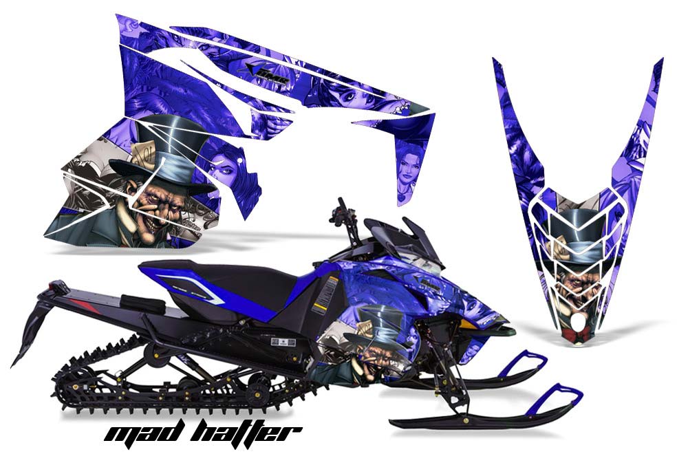Yamaha Viper SR / SRT / RTX / SE Sled Graphic Kit - 2014-2016 Mad Hatter Blue