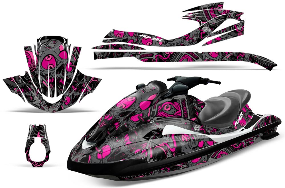 Yamaha Wave Runner Jet Ski Graphic Kit 2002-2005 Tune In Pink