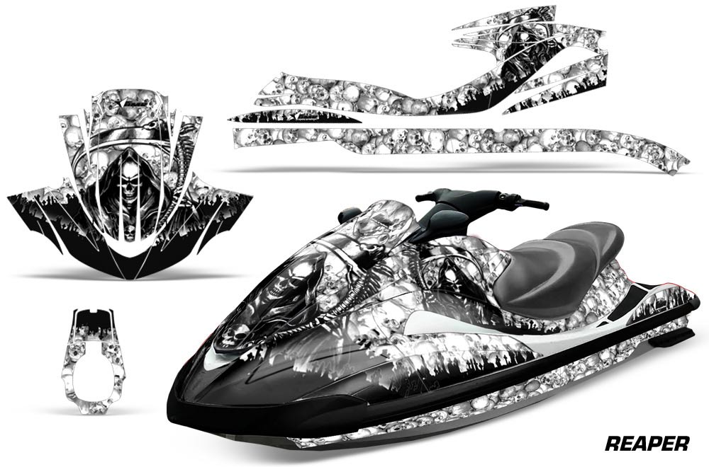 Yamaha Wave Runner Jet Ski Graphic Kit 2002-2005 Reaper White