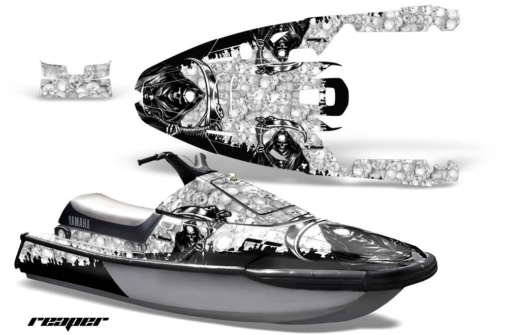 Yamaha Wave Runner 3 Jet Ski Graphic Kit - 1991-1996 Reaper White