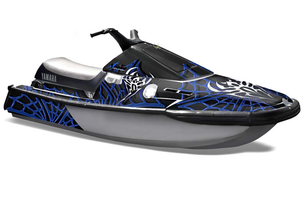 Yamaha Wave Runner 3 Jet Ski Graphic Kit - 1991-1996 Widow Maker Blue