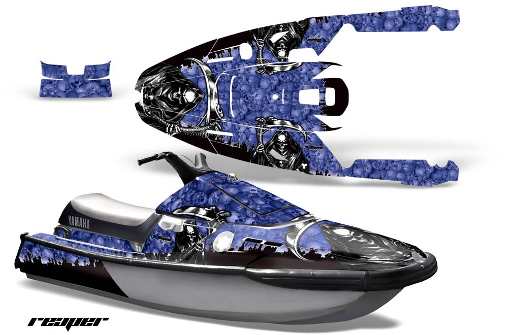 Yamaha Wave Runner 3 Jet Ski Graphic Kit - 1991-1996 Reaper Blue