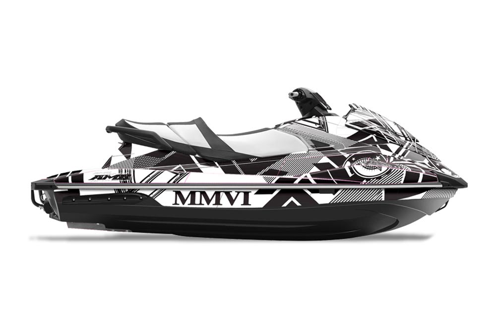 Yamaha Wave Runner GP 1800 Jet Ski Graphic Kit 2017 Conspiracy White
